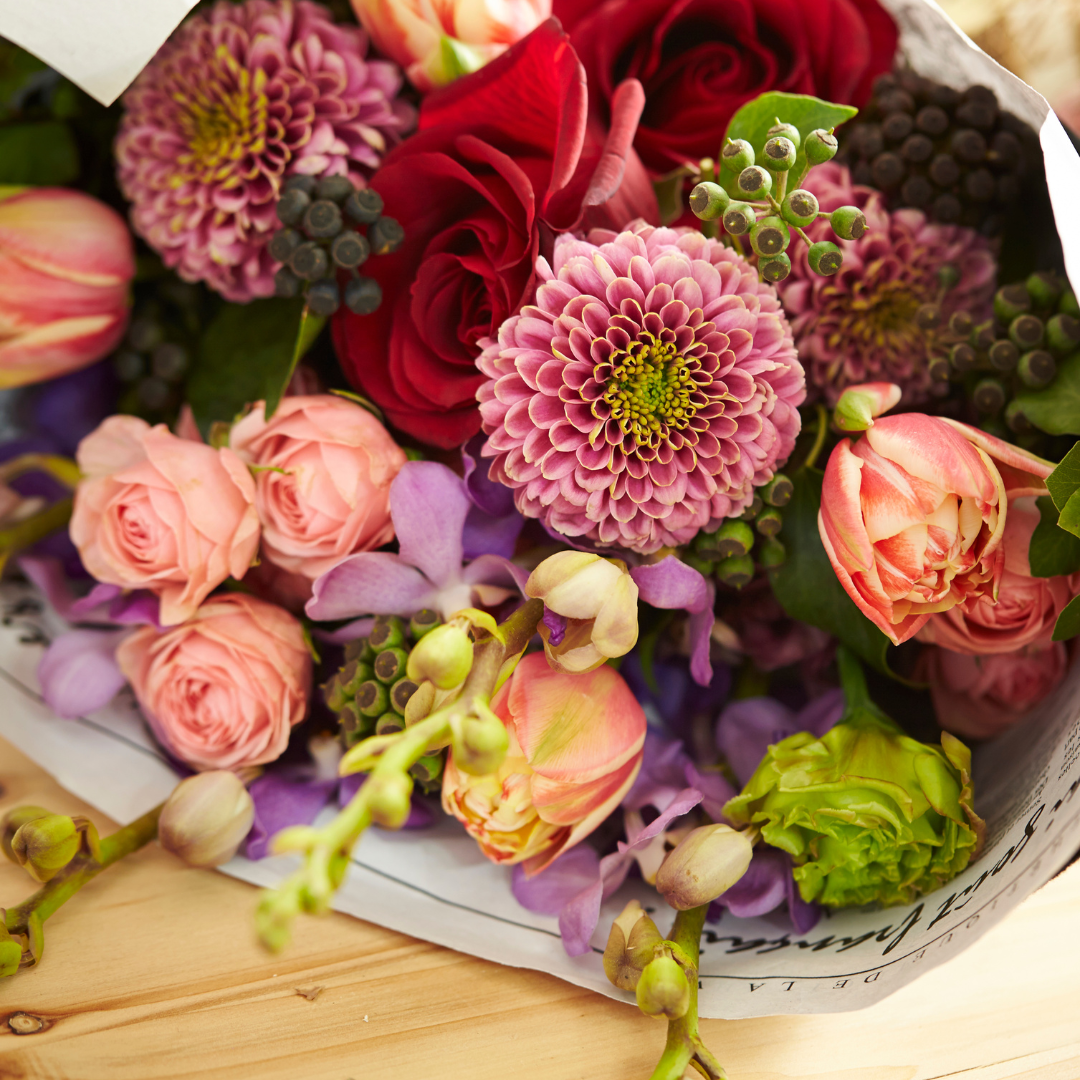 Seasonal Wrapped Bouquet