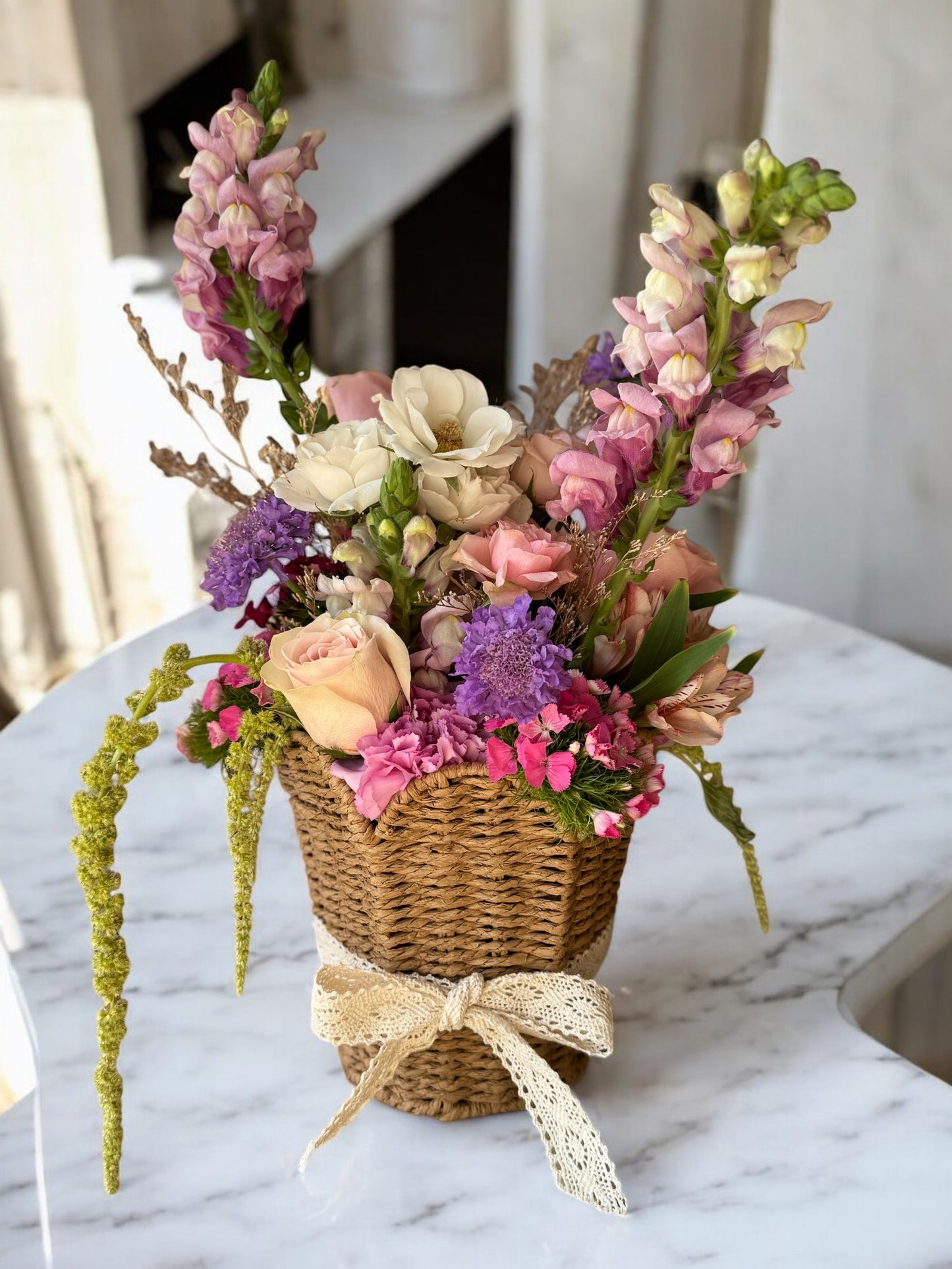 Scalloped Bloom Basket