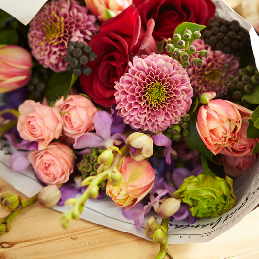 Seasonal Wrapped Bouquet